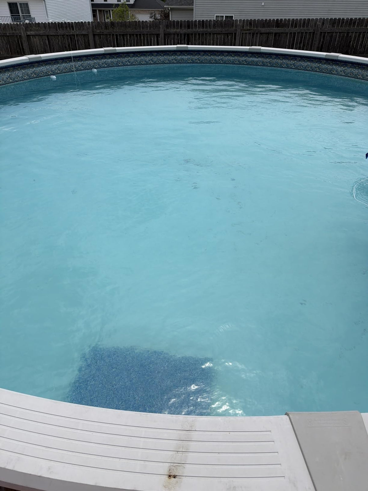 Pool after using WinterGuard