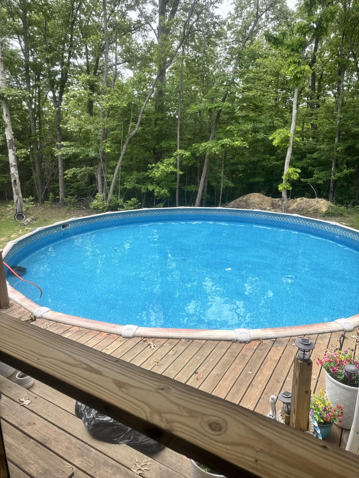 Pool after using WinterGuard